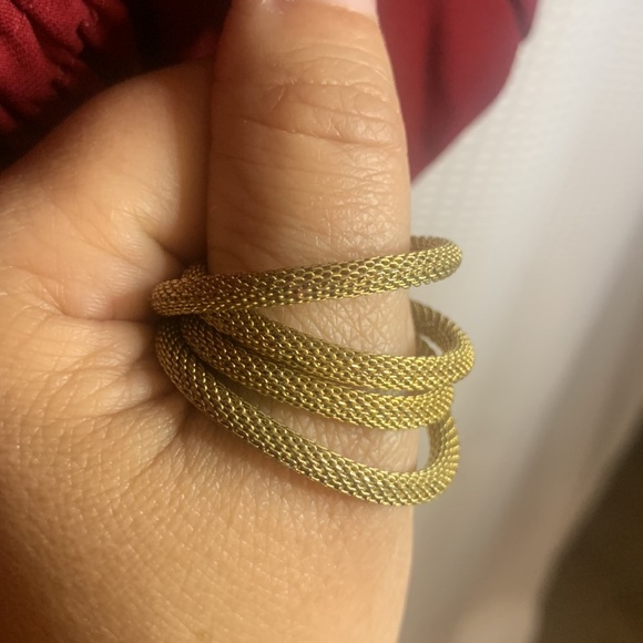 Gold Fine Braided Chain Necklace - Picture 6 of 14